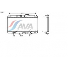 HD2119 AVA Радиатор, охлаждение двигателя