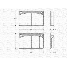 363702160869 MAGNETI MARELLI Комплект тормозных колодок, дисковый тормоз