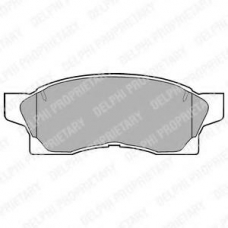 LP867 DELPHI Комплект тормозных колодок, дисковый тормоз