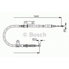 1 987 482 154 BOSCH Трос, стояночная тормозная система