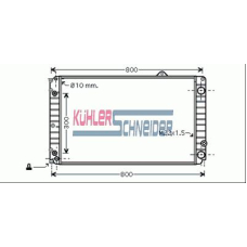 5002401 KUHLER SCHNEIDER Радиатор, охлаждение двигател