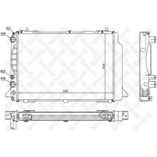 10-25536-SX STELLOX Радиатор, охлаждение двигателя