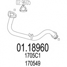 01.18960 MTS Труба выхлопного газа