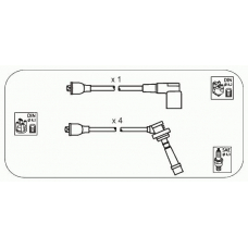 JP127 JANMOR Комплект проводов зажигания