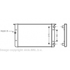 VWA2105 Prasco Радиатор, охлаждение двигателя