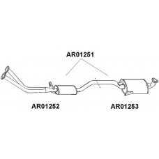 AR01252 VENEPORTE Предглушитель выхлопных газов