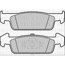 BBP2408 BORG & BECK Комплект тормозных колодок, дисковый тормоз