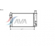PE2131 AVA Радиатор, охлаждение двигателя