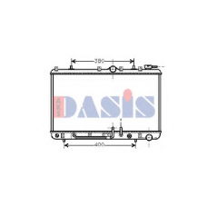 560080N AKS DASIS Радиатор, охлаждение двигателя