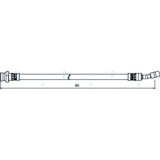 HOS4024 APEC Тормозной шланг