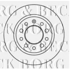 BBD4625 BORG & BECK Тормозной диск
