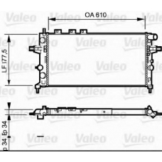 732550 VALEO Радиатор, охлаждение двигателя