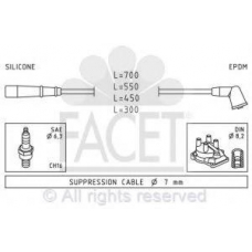 4.9789 FACET Комплект проводов зажигания