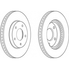 DDF1599-1 FERODO Тормозной диск