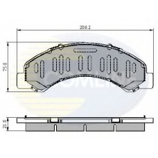 CBP3918 COMLINE Комплект тормозных колодок, дисковый тормоз