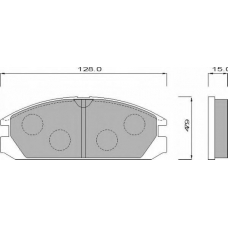 620881 ROULUNDS Комплект тормозных колодок, дисковый тормоз