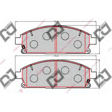 BP2145 DJ PARTS Комплект тормозных колодок, дисковый тормоз