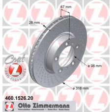 460.1526.20 ZIMMERMANN Тормозной диск