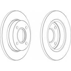 DDF845-1 FERODO Тормозной диск