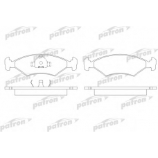 PBP206 PATRON Комплект тормозных колодок, дисковый тормоз