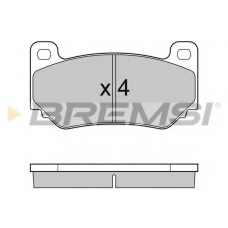 BP3104 BREMSI Комплект тормозных колодок, дисковый тормоз