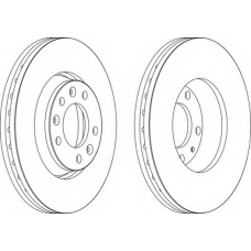 DDF1601 FERODO Тормозной диск