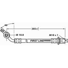 FBH7276 FIRST LINE Тормозной шланг