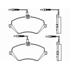MDB2700 MINTEX Комплект тормозных колодок, дисковый тормоз