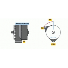 0 120 469 734 BOSCH Генератор