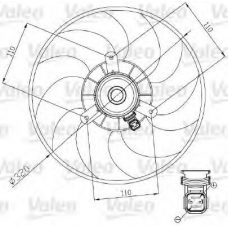 698444 VALEO Вентилятор, охлаждение двигателя