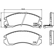 8DB 355 016-531 HELLA PAGID Комплект тормозных колодок, дисковый тормоз