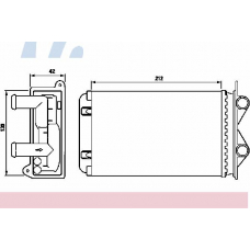 73971 NISSENS Теплообменник, отопление салона
