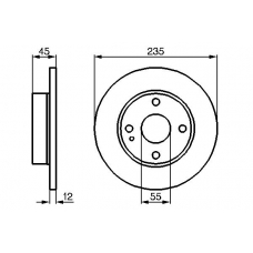 0 986 478 252 BOSCH Тормозной диск