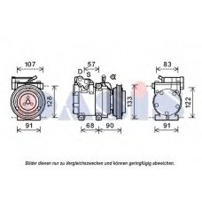 852568N AKS DASIS Компрессор, кондиционер