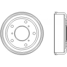 94005100 TEXTAR Тормозной барабан