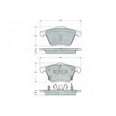 PF1577 PROCODIS FRANCE Комплект тормозных колодок, дисковый тормоз