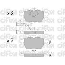 822-181-0 CIFAM Комплект тормозных колодок, дисковый тормоз