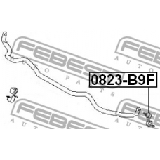 0823-B9F FEBEST Тяга / стойка, стабилизатор