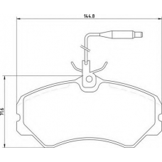 363700205039 MAGNETI MARELLI Комплект тормозных колодок, дисковый тормоз