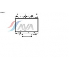 MZA2023 AVA Радиатор, охлаждение двигателя