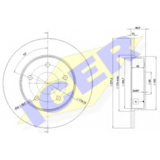 78BD4101-2 ICER Тормозной диск