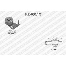 KD468.13 SNR Комплект ремня грм