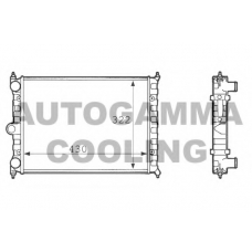 101079 AUTOGAMMA Радиатор, охлаждение двигателя