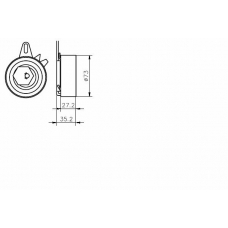 TKR 9116 TIMKEN Натяжной ролик, ремень грм