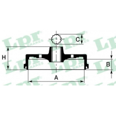7D0156 LPR Тормозной барабан