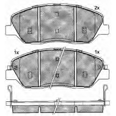 10921 BSF Комплект тормозных колодок, дисковый тормоз