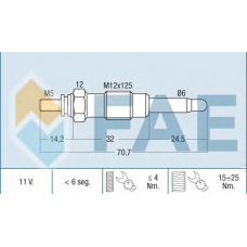 74140 FAE Свеча накаливания