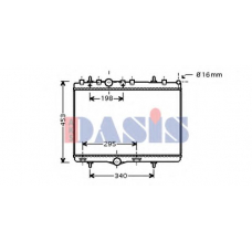 160108N AKS DASIS Радиатор, охлаждение двигателя