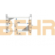 2110416 BEHR Radiator