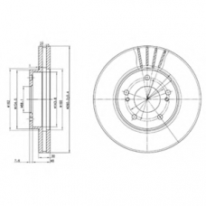 BG3541 DELPHI Тормозной диск